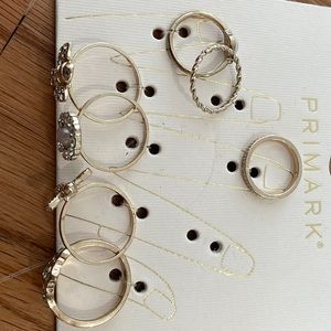 Set of 7 Mixed Ring Set